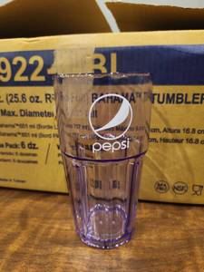 lot 12764 image: (10) Pepsi Shatterproof Tumbler 22oz Blue&nbsp