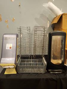 lot 12775 image: Assorted Lot  Napkin Dispenser and Dish Rack Drying Racks and More