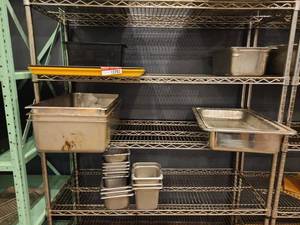 lot 12782 image: Stainless Steel Hotel Pan Lot - Various Sizes
