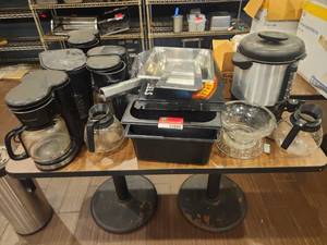 lot 12800 image: Coffee Maker Lot with Thermal Carafes & Accessories