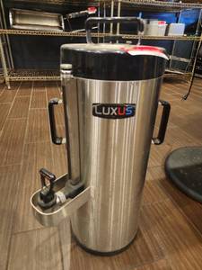 lot 12801 image: Luxus Stainless Steel Thermoproved Beverage Dispenser  Model 107522