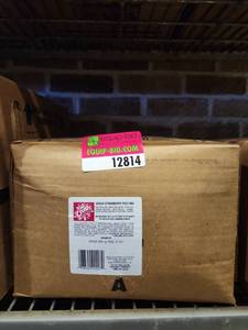 lot 12814 image: Crush Strawberry Post-Mix Fountain Syrup 5 Gallon Bag-in-Box