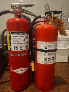 lot 12852 image: (2) Amerex and Kidde ABC Dry Chemical Fire Extinguishers