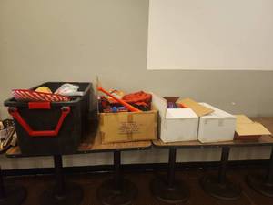 lot 18709 image: Assorted Party Favor & Costume Accessory Lot w Sombreros, Bats, Party Hats