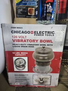lot 18735 image: Chicago Electric 18 Lb. Vibratory Tumbler Bowl  Retail $155.46