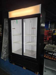 lot 12874 image: True 2-Door Sliding Glass Merchandiser Refrigerator  Model GDM-41&nbsp