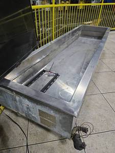 lot 14875 image: Stainless Steel Drop-In Refrigerated Cold Pan Well with Casters