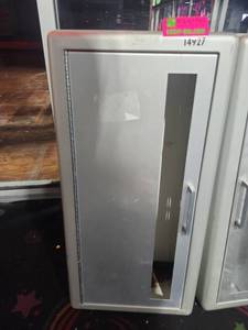 lot 14927 image: (3) Surface-Mount Metal Cabinets w Hinged Doors Fire Extinguisher Casings