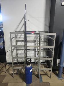 lot 18742 image: McCanns MTJ 15-2902 Bag-In-Box (BIB) Rack Units, Multi-Tier Wire Shelf