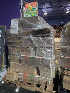 lot 12984 image: KCs Pizza Printed Corrugated Pizza Boxes Approx 2000 Count Stacks