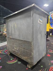 lot 22056 image: Stainless Steel Top Mobile Refrigerated Cabinet on Casters w Condensing Unit