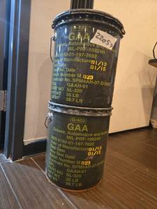 lot 22059 image: Military Automotive & Artillery Grease 2 x 5 Gal