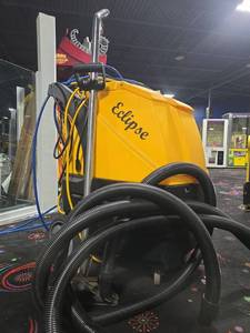 lot 22082 image: CleanCraft Eclipse Carpet Extractor 3 Vac 500psi Dual Heater w Hose & Wand