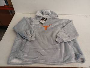 lot 12156 image: University of Texas Longhorns Hoodie Snuggler Gray, One Size