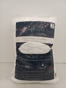 lot 12265 image: Charisma Cooling Pillows 2-Pack StandardQueen 20in x 28in Quilted