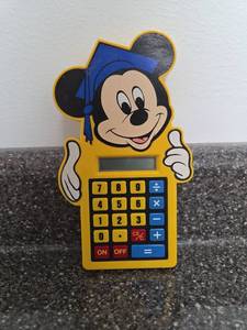 lot 55 image: Vintage Concept 2000 Mickey Mouse Calculator WD-1011