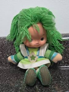 lot 60 image: Rare 1983 Rainbo Brite Patty OGreen Doll with Green Hair 6 inches
