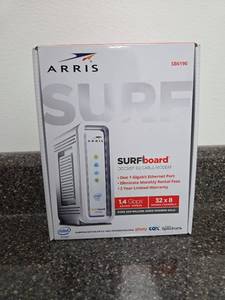 lot 76 image: ARRIS SURFboard SB6190 DOCSIS 3.0 Cable Modem 1.4 Gbps 32x8