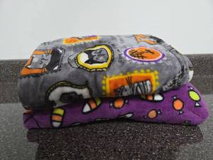 lot 99 image: 2 Halloween Blankets Super SOFT