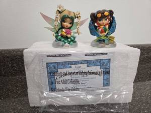 lot 121 image: Fairy Figurine Pair May June Limited Edition Collectible Figures Set