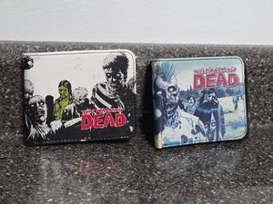 lot 145 image: The Walking Dead Bifold Wallet and Snap Wallet Lot 2 pieces