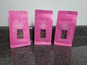 lot 151 image: Sugarfina Sour Rainbow Bears Gummy Candy Mix 213g 3-Pack