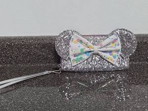 lot 163 image: Disney Loungefly Sequin Wallet Minnie Mouse Ears Bow