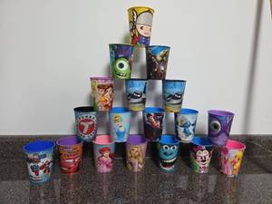 lot 171 image: Lot of Licensed Character Disposable Cups Mixed Designs