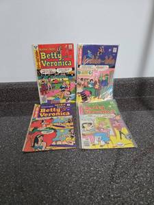 lot 177 image: Archies Girls Betty and Veronica Comic Books 4-Issue Lot