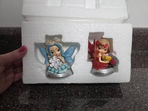 lot 184 image: 2 Month Fairy Figurines January February Be Mine Heart