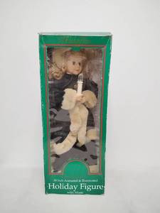 lot 2 image: 18 Inch Animated & Illuminated Holiday Figure with Music