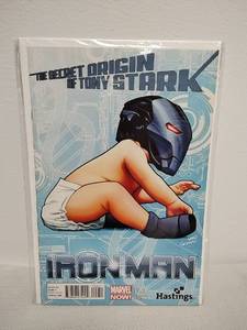 lot 10 image: Iron Man #9 The Secret Origin of Tony Stark Marvel NOW Variant Edition