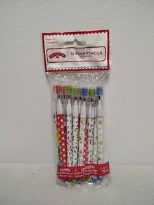 lot 32 image: Holiday Time 12 Push Pencils