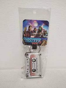 lot 49 image: Marvel Guardians of the Galaxy Vol. 2 Cassette Tape Keychain Loungefly