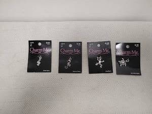 lot 69 image: Charm Me Jewelry Charms Lot 4 pieces G-Clef Seahorse Frog Sea Turtle