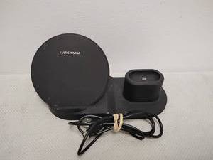 lot 76 image: 3 in 1 Fast Charge Wireless Charging Pad with Lightning Connector