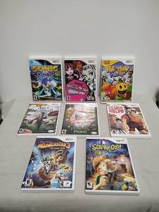 lot 86 image: Nintendo Wii Games Lot 8 Titles Sonic Colors Monster High Pac-Man Party