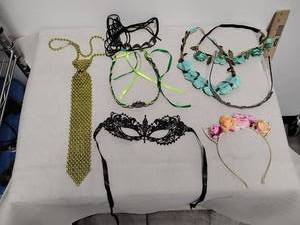 lot 97 image: Assorted Costume Lot 7 Pieces Headbands Masquerade