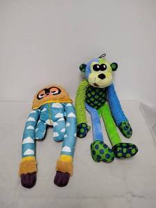 lot 104 image: BARK Plush Stuffed Animal Toy Lot 2 Pieces