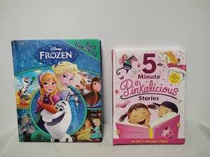 lot 112 image: Childrens Books Lot Disney Frozen First Look and Find, Pinkalicious Stories (2 books)