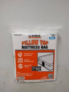 lot 134 image: U-Haul Pillow Top Mattress Bag King 103 x 76 x 17 MBKP