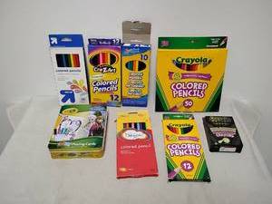lot 153 image: Crayola Colored Pencils Lot 50ct 12ct CraZ-Art Liquid Chalk upup
