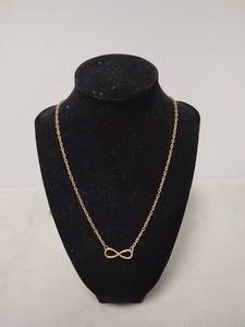 lot 163 image: Infinity Symbol Pendant Necklace with Chain
