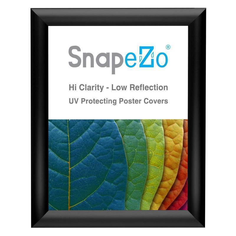 lot 1084 image: SnapeZo Diploma Frame 11x14 Inches, Black 1 Inch Aluminum Profile, Front-Loading Snap Frame, Wall Mounting, Sleek Series Retail $24.99