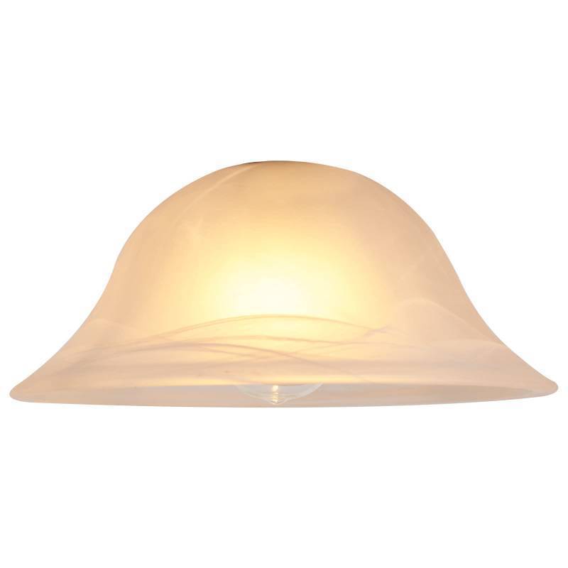 lot 1089 image: SHENGQINGTOP 12D Alabaster Glass Domed Shade with 1.65 Opening, Pendant Light Cover, Lighting Fixture Replacement - Retail $37