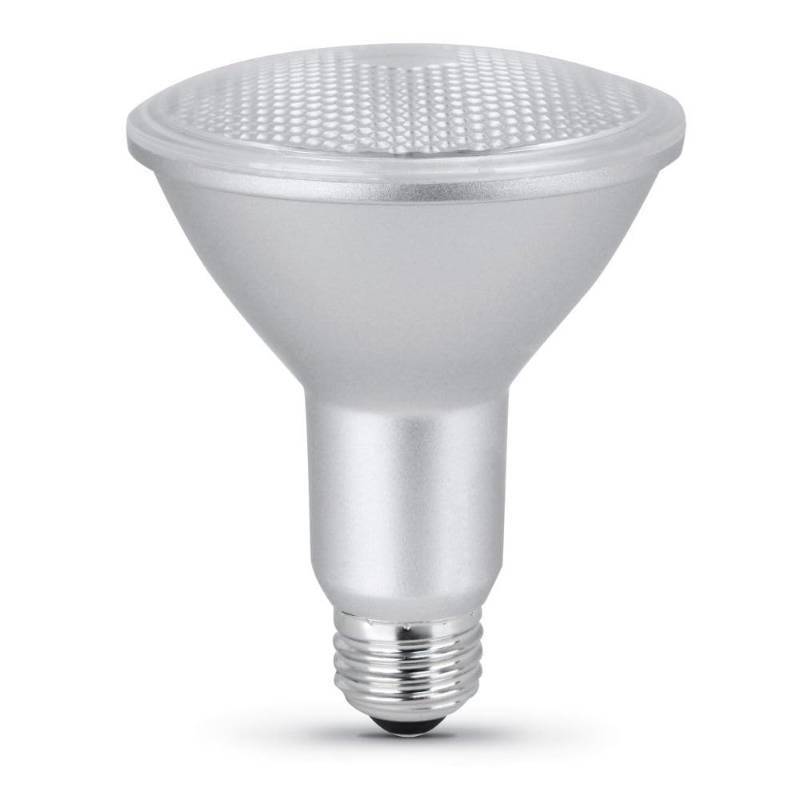 lot 1011 image: Feit Electric LED PAR30L Bulbs, 75W Equivalent, Dimmable, 3000K Bright White, 750 Lumens, 22 Year Lifetime, E26 Base, PAR30 Flood Lights, Spotlight Bulb,Weatherproof, 2 Pack, PAR30LDM930CA2 - Retail $19