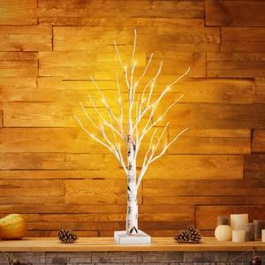 lot 1040 image: Christmas Tree with Lights - Mini Birch LED Twig Tree Ornament with Warm White LED Lights, Battery Operated Table top Decoration for Christmas, Home and Weddings (1, Warm White) - Retail $0