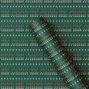 lot 1077 image: 4 Rolls each are 50 sq ft American Sign Language Merry Christmas Gift Wrap Green - Wondershop Paper, Typography, 20x30 - Retail $21
