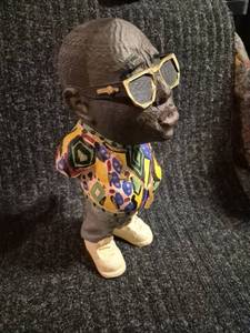 lot 59 image: Decorative Figure with Sunglasses and Colorful Outfit 3d Printed and Painted