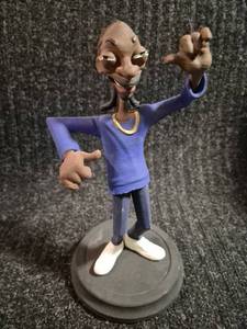 lot 63 image: Animated Character Action Figure Blue Shirt 8 Inches -Snoop - 3D Printed